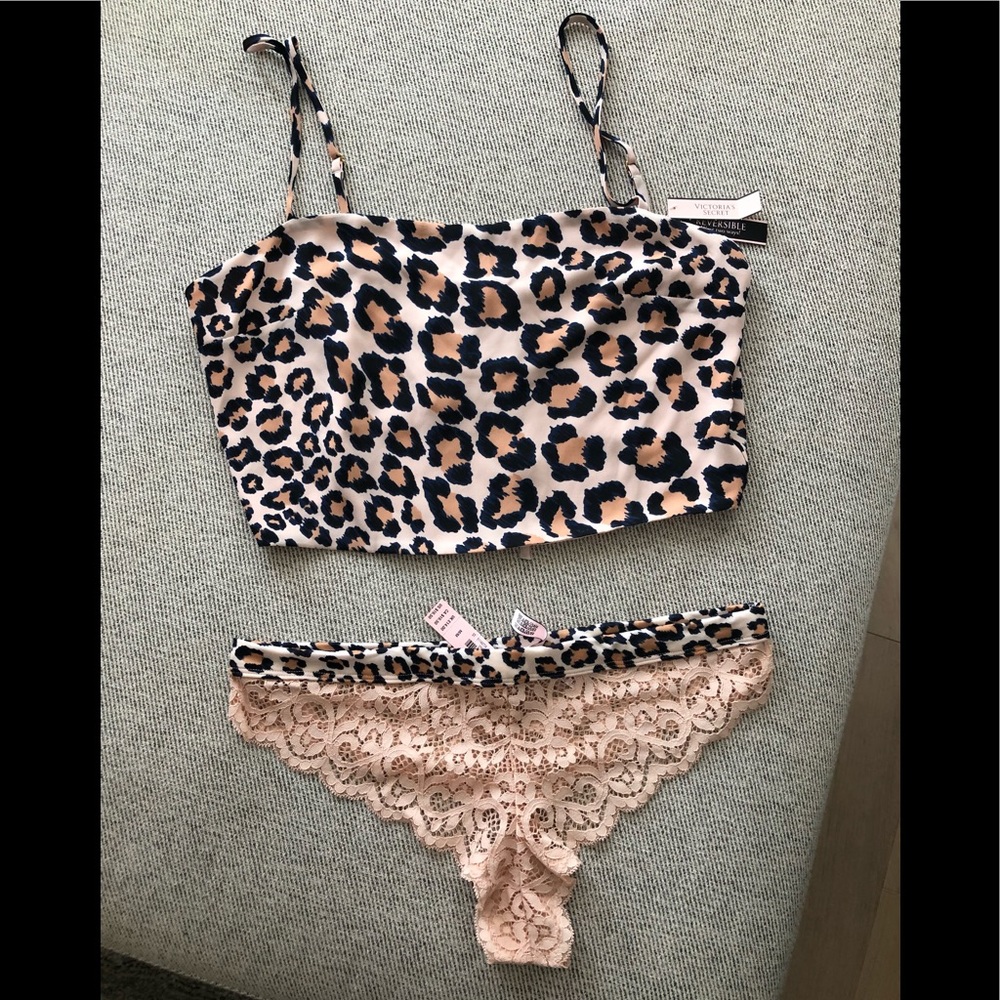 NWT Victorias Secret Leopard Set